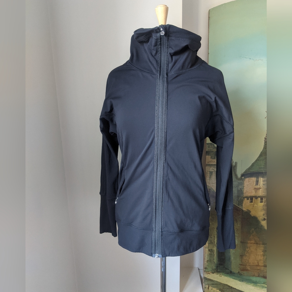 Lululemon black high neck zip front women's jacket